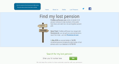Desktop Screenshot of findmylostpension.com